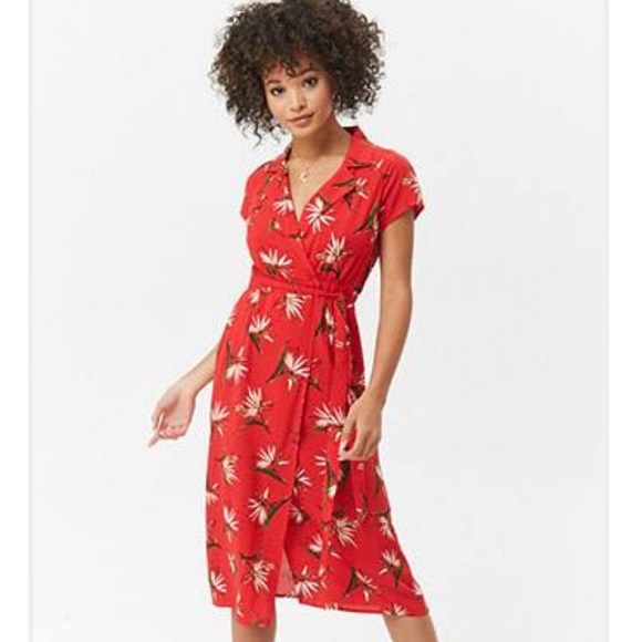 Floral Wrap Midi